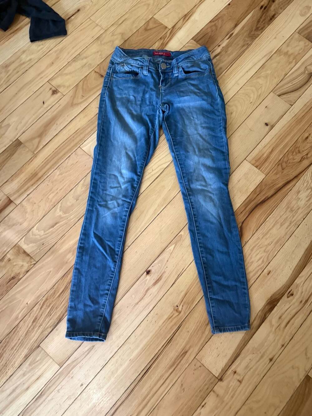 YMI Wanna Betta Butt Skinny Stretch Blue Jeans Womens Size 3